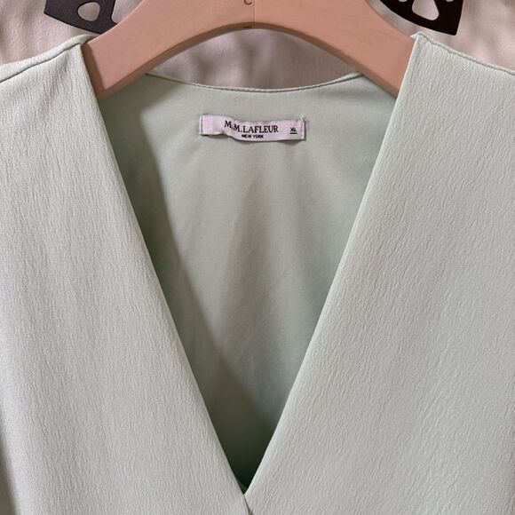 M.M.LaFleur  Antonia Eco Soft Wave Top in Pale Green XL - Picture 3 of 8